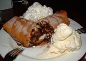 Bananas Foster Chimichangas